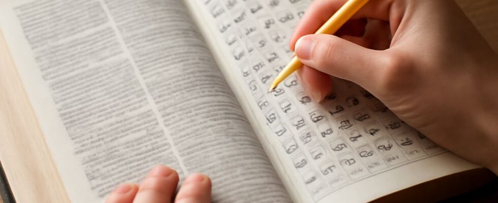 Printable Bible word-search puzzle grid with a Promised Land theme