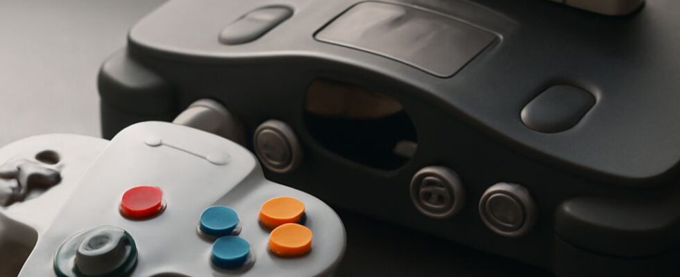 Nintendo 64 console and cartridges representing its most popular N64 games