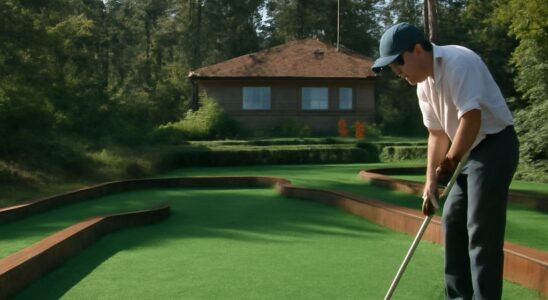 Friends playing an online multiplayer mini-golf match on PC