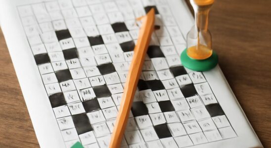 Diagram of clue answers transferring numbered letters into quotation slots