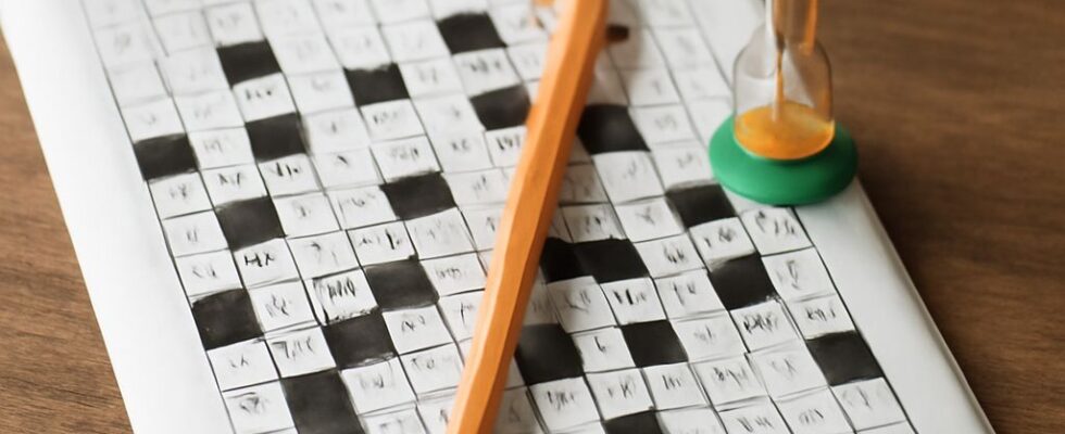 Diagram of clue answers transferring numbered letters into quotation slots