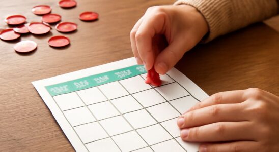 A blank bingo template ready for customization