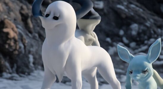 Various Ice Type Pokémon characters