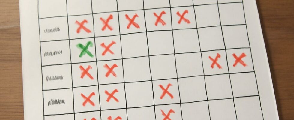 Solving logic grid puzzles with a pencil and grid