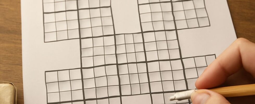 A complex Samurai Sudoku puzzle layout