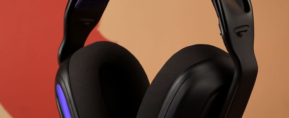 Various wireless gaming headsets displayed